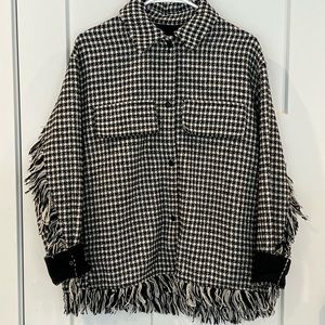 Zara Houndstooth Jacket
